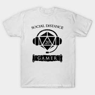 Social Distance Gamer - inverted T-Shirt